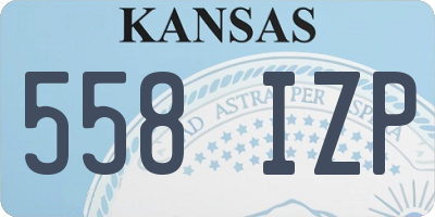 KS license plate 558IZP