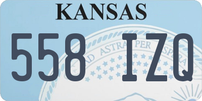KS license plate 558IZQ