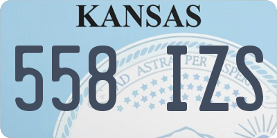 KS license plate 558IZS
