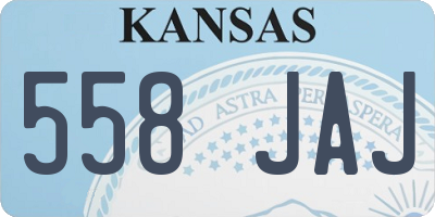 KS license plate 558JAJ