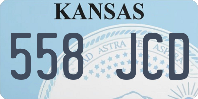 KS license plate 558JCD
