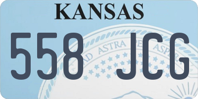 KS license plate 558JCG