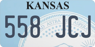 KS license plate 558JCJ
