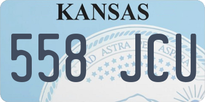 KS license plate 558JCU
