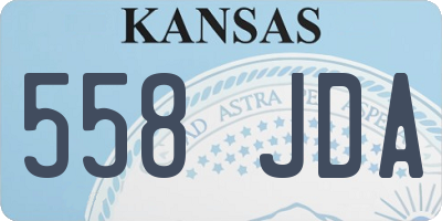 KS license plate 558JDA