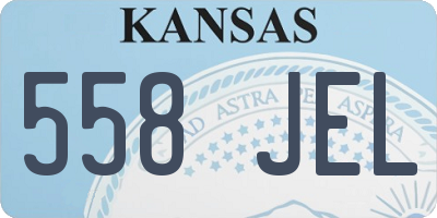 KS license plate 558JEL