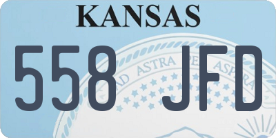 KS license plate 558JFD