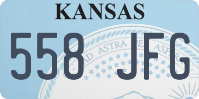 KS license plate 558JFG