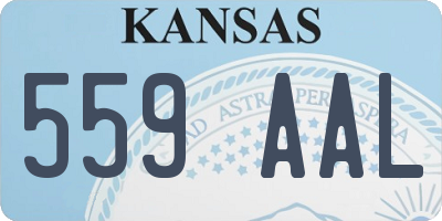 KS license plate 559AAL