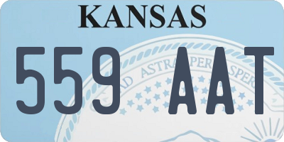KS license plate 559AAT
