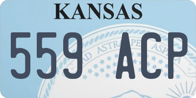 KS license plate 559ACP