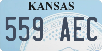 KS license plate 559AEC