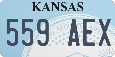 KS license plate 559AEX
