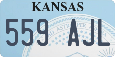KS license plate 559AJL