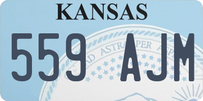 KS license plate 559AJM