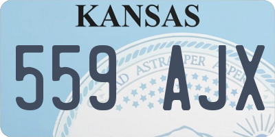 KS license plate 559AJX