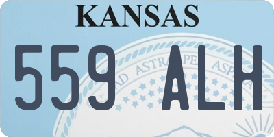 KS license plate 559ALH