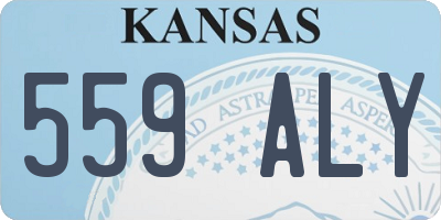 KS license plate 559ALY