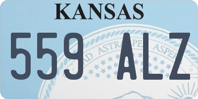 KS license plate 559ALZ