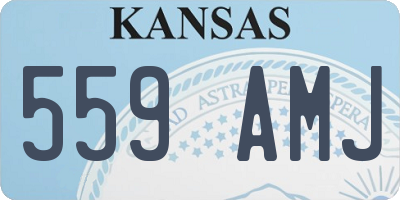 KS license plate 559AMJ