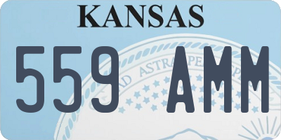 KS license plate 559AMM