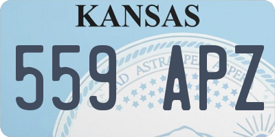 KS license plate 559APZ