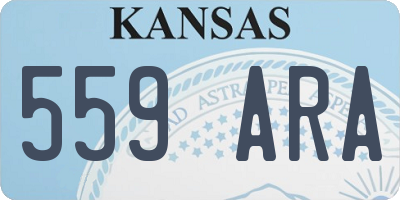 KS license plate 559ARA