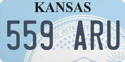 KS license plate 559ARU