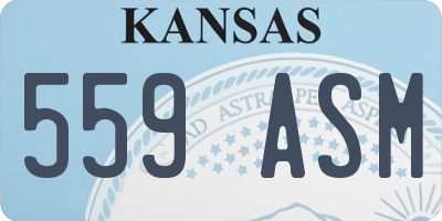 KS license plate 559ASM