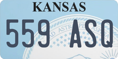 KS license plate 559ASQ