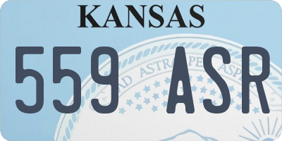 KS license plate 559ASR