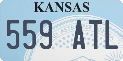 KS license plate 559ATL