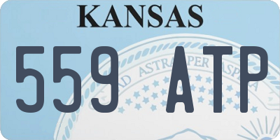 KS license plate 559ATP