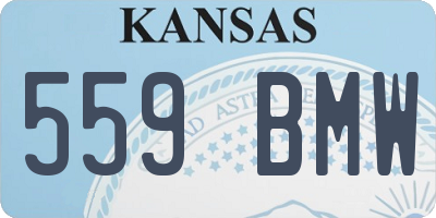 KS license plate 559BMW