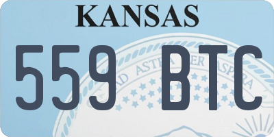 KS license plate 559BTC