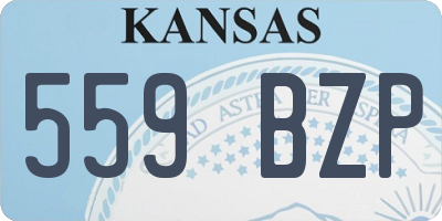 KS license plate 559BZP