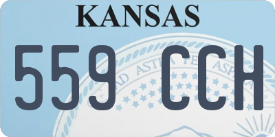 KS license plate 559CCH