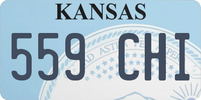 KS license plate 559CHI