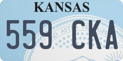 KS license plate 559CKA