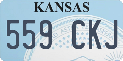 KS license plate 559CKJ