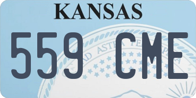 KS license plate 559CME