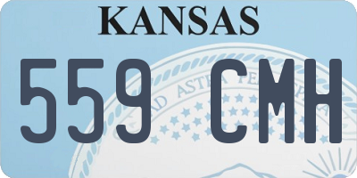 KS license plate 559CMH