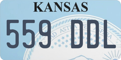 KS license plate 559DDL