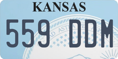 KS license plate 559DDM