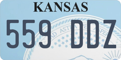 KS license plate 559DDZ