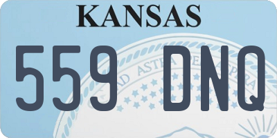 KS license plate 559DNQ