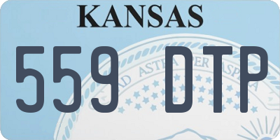 KS license plate 559DTP