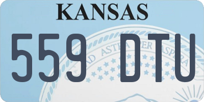 KS license plate 559DTU