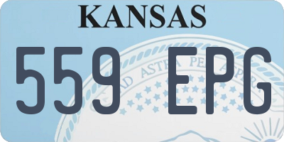KS license plate 559EPG