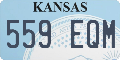 KS license plate 559EQM